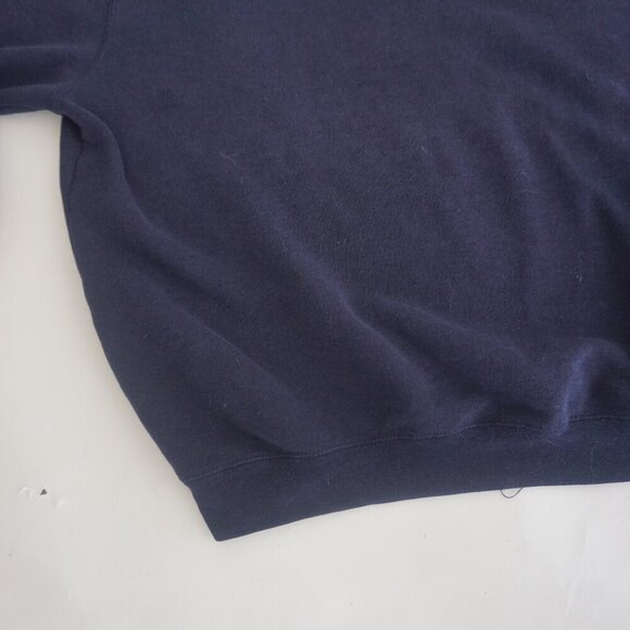 Vintage Cherokee Navy Cotton Blend Boxy Fit Crewneck Sweater XL - Picture 6 of 9